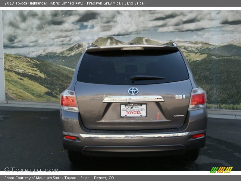 Predawn Gray Mica / Sand Beige 2013 Toyota Highlander Hybrid Limited 4WD