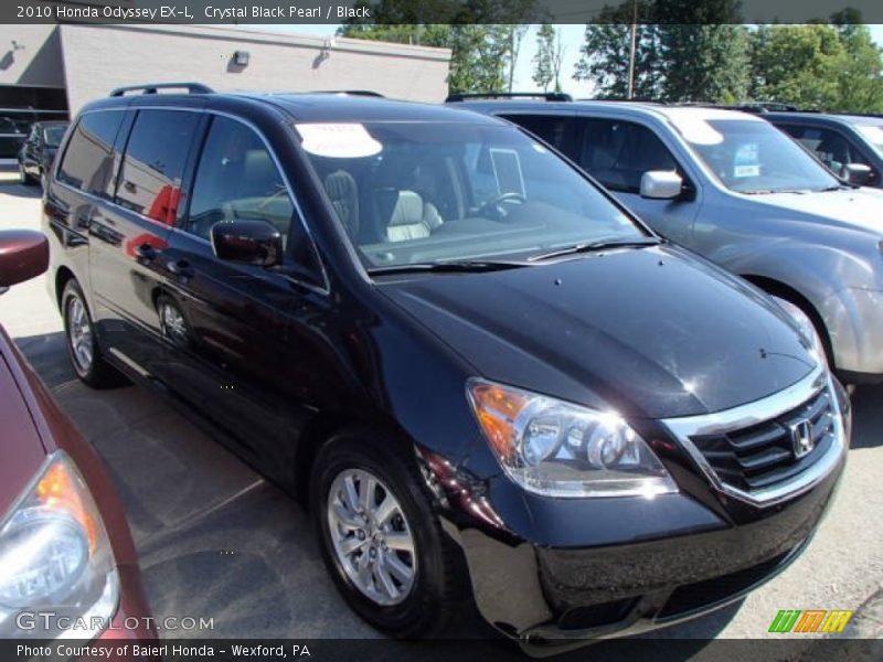 Crystal Black Pearl / Black 2010 Honda Odyssey EX-L