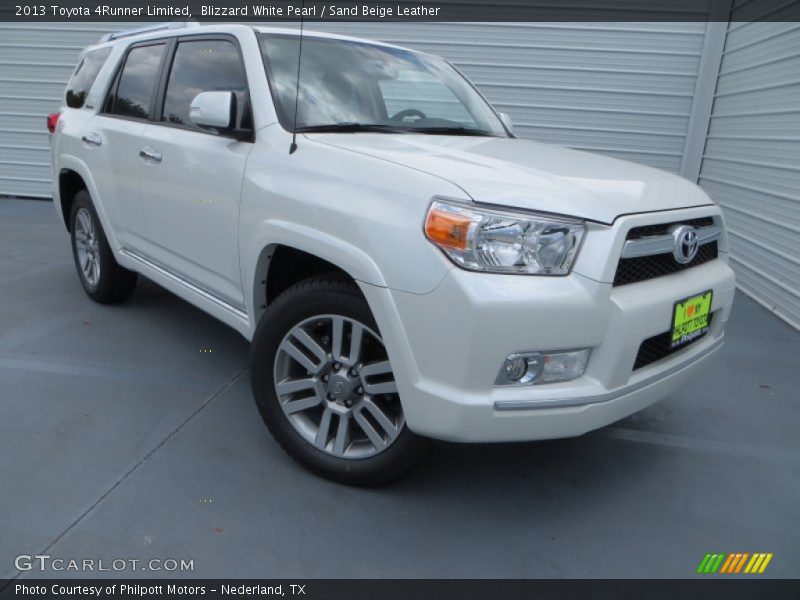 Blizzard White Pearl / Sand Beige Leather 2013 Toyota 4Runner Limited