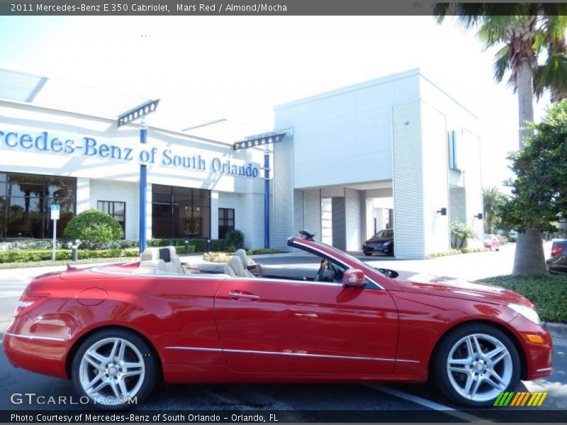 Mars Red / Almond/Mocha 2011 Mercedes-Benz E 350 Cabriolet