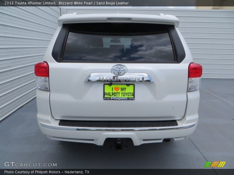 Blizzard White Pearl / Sand Beige Leather 2013 Toyota 4Runner Limited