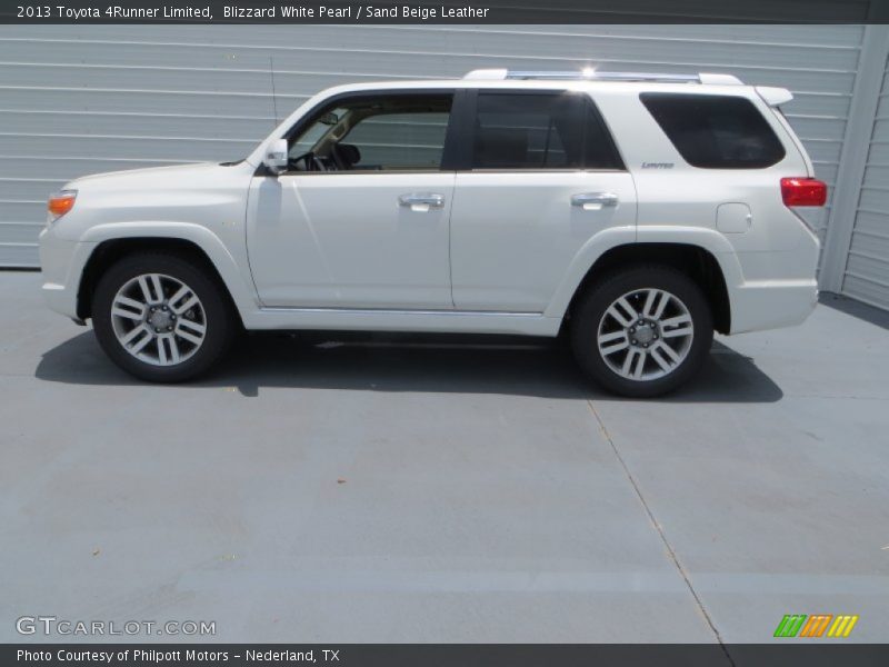 Blizzard White Pearl / Sand Beige Leather 2013 Toyota 4Runner Limited