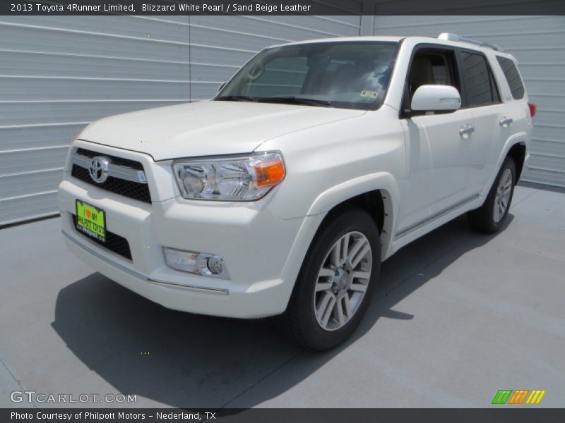Blizzard White Pearl / Sand Beige Leather 2013 Toyota 4Runner Limited