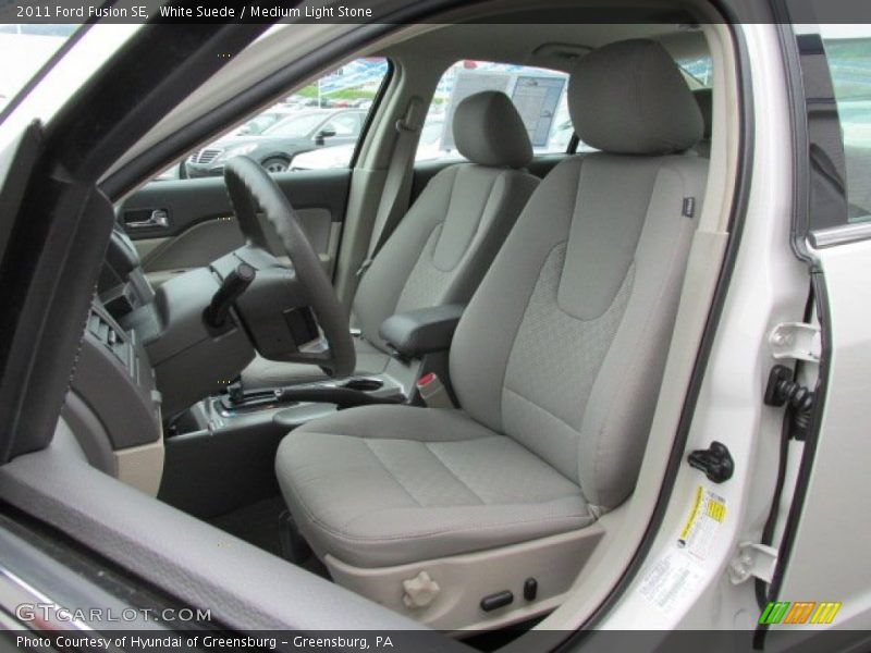 White Suede / Medium Light Stone 2011 Ford Fusion SE