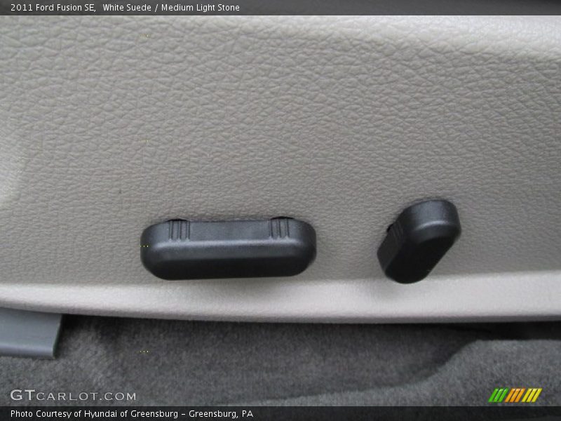 White Suede / Medium Light Stone 2011 Ford Fusion SE