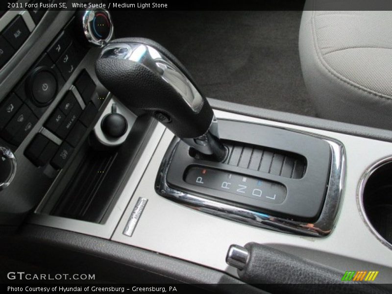 White Suede / Medium Light Stone 2011 Ford Fusion SE