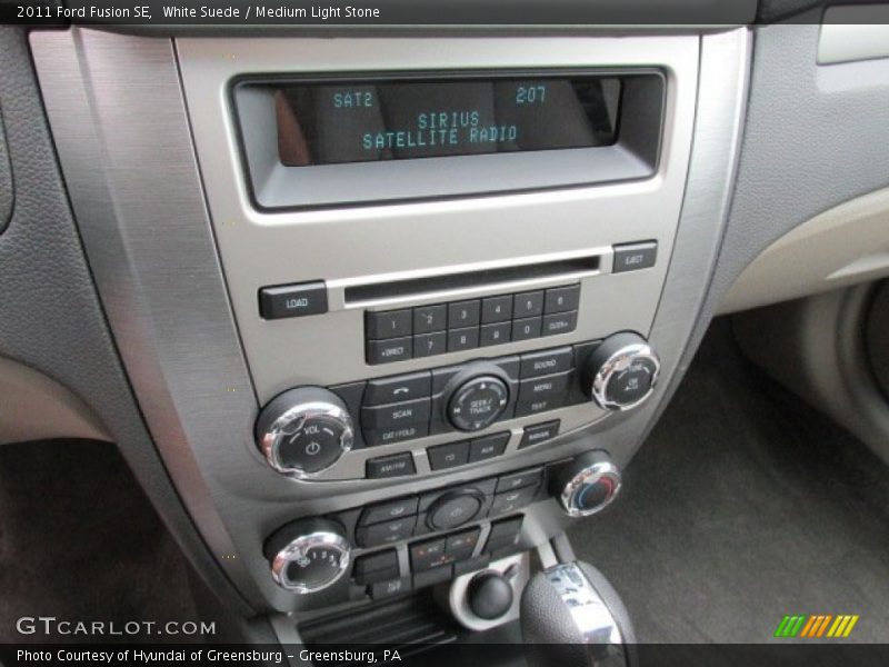 White Suede / Medium Light Stone 2011 Ford Fusion SE