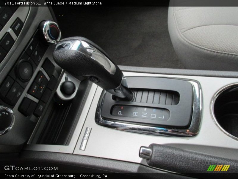 White Suede / Medium Light Stone 2011 Ford Fusion SE
