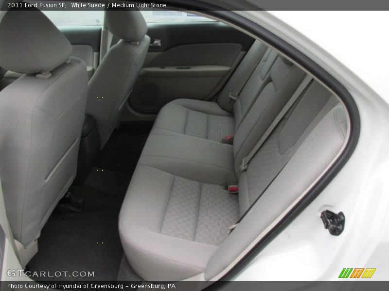 White Suede / Medium Light Stone 2011 Ford Fusion SE