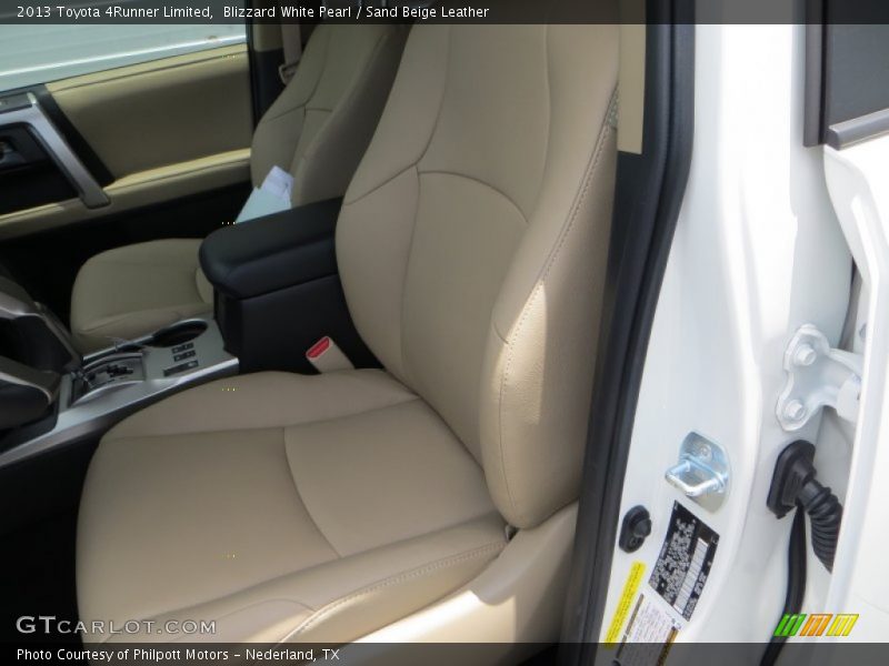 Blizzard White Pearl / Sand Beige Leather 2013 Toyota 4Runner Limited