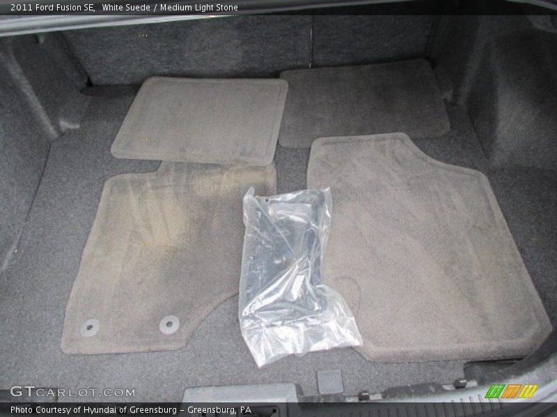 White Suede / Medium Light Stone 2011 Ford Fusion SE