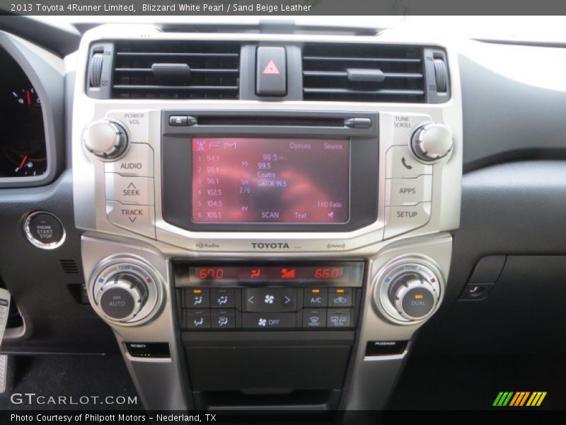 Blizzard White Pearl / Sand Beige Leather 2013 Toyota 4Runner Limited