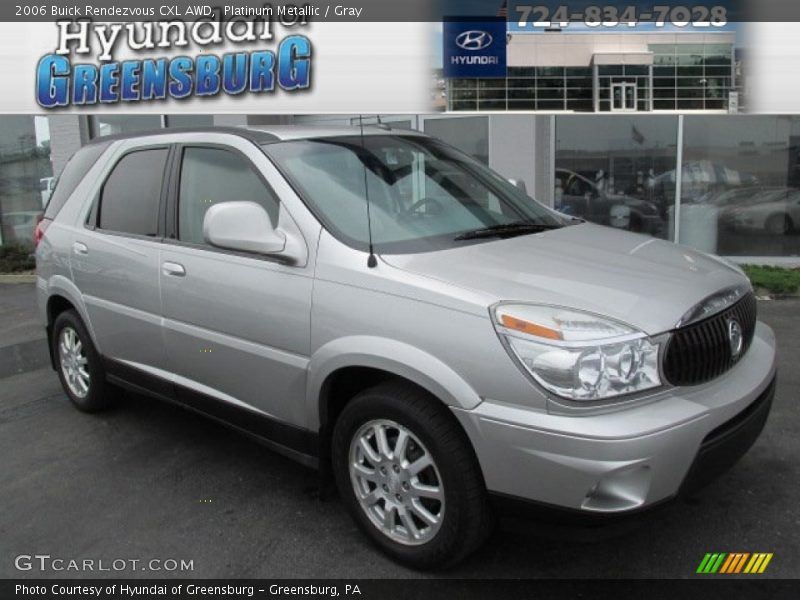 Platinum Metallic / Gray 2006 Buick Rendezvous CXL AWD