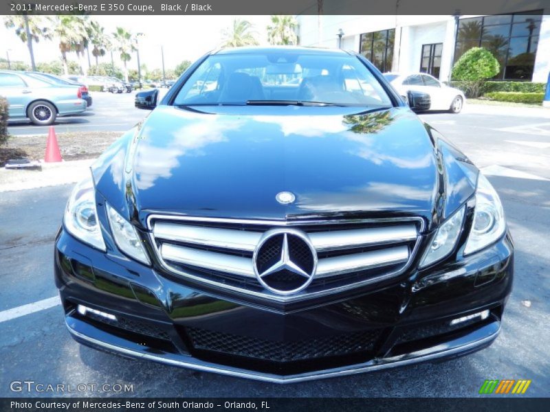 Black / Black 2011 Mercedes-Benz E 350 Coupe