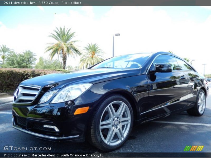 Black / Black 2011 Mercedes-Benz E 350 Coupe