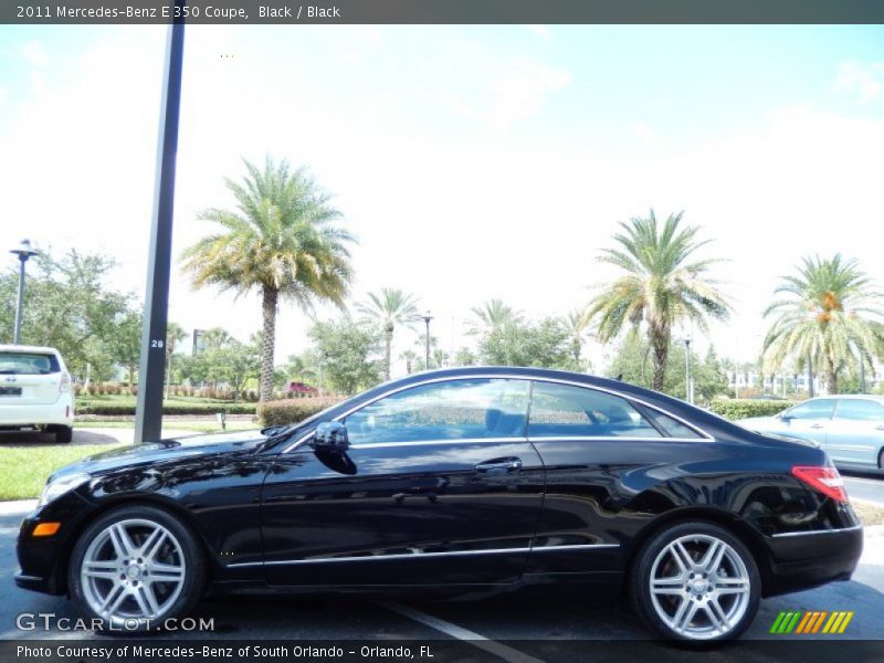 Black / Black 2011 Mercedes-Benz E 350 Coupe