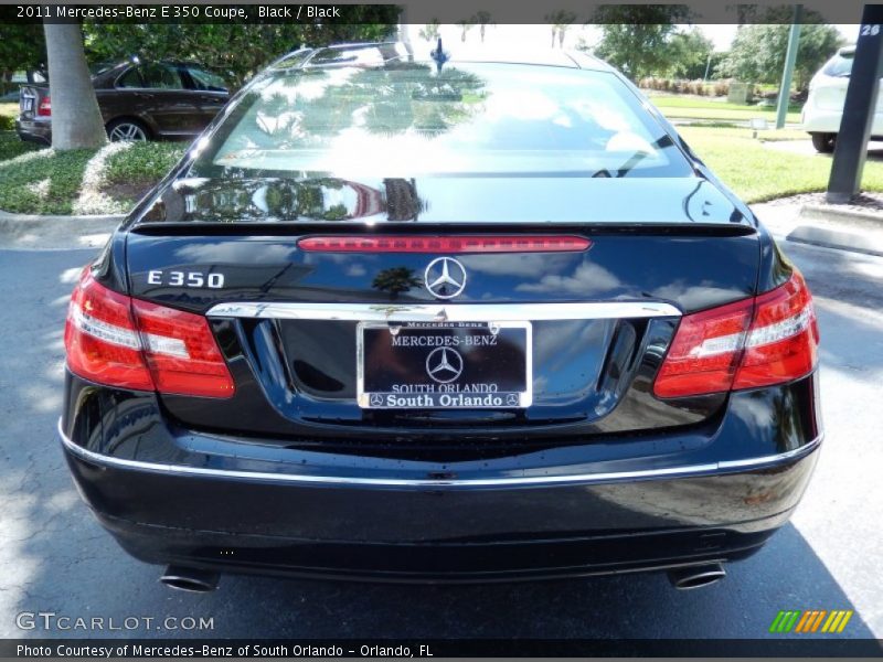 Black / Black 2011 Mercedes-Benz E 350 Coupe