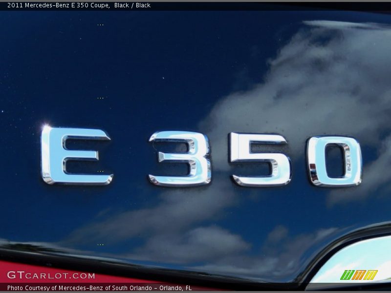 Black / Black 2011 Mercedes-Benz E 350 Coupe