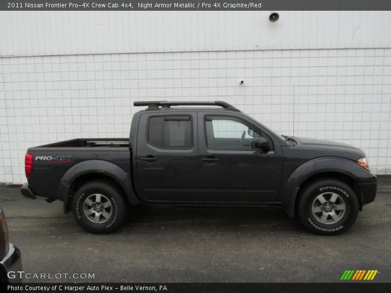 Night Armor Metallic / Pro 4X Graphite/Red 2011 Nissan Frontier Pro-4X Crew Cab 4x4