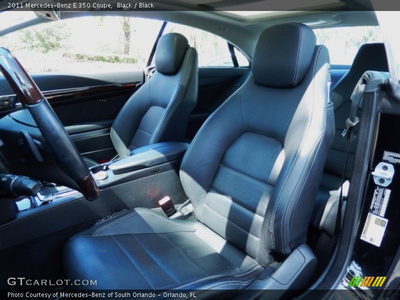 Black / Black 2011 Mercedes-Benz E 350 Coupe