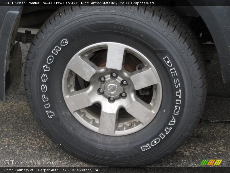 Night Armor Metallic / Pro 4X Graphite/Red 2011 Nissan Frontier Pro-4X Crew Cab 4x4