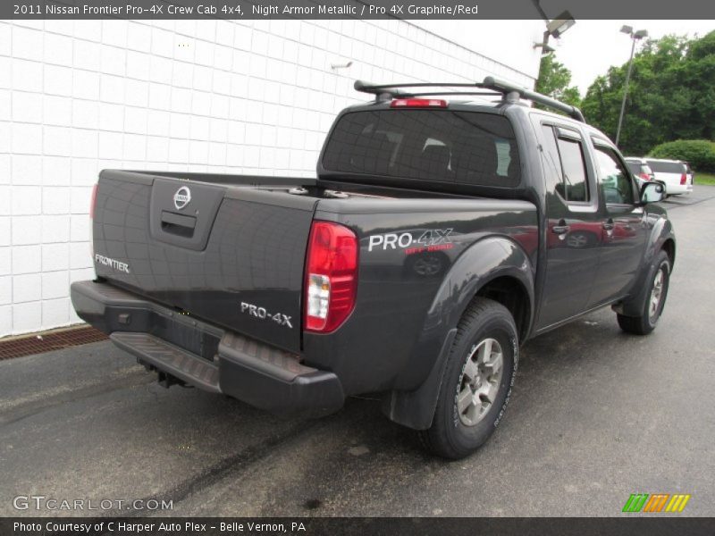 Night Armor Metallic / Pro 4X Graphite/Red 2011 Nissan Frontier Pro-4X Crew Cab 4x4