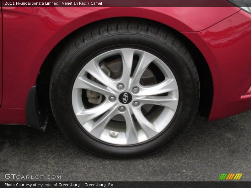 Venetian Red / Camel 2011 Hyundai Sonata Limited