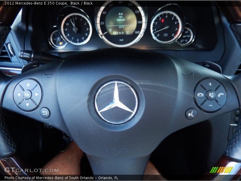 Black / Black 2011 Mercedes-Benz E 350 Coupe