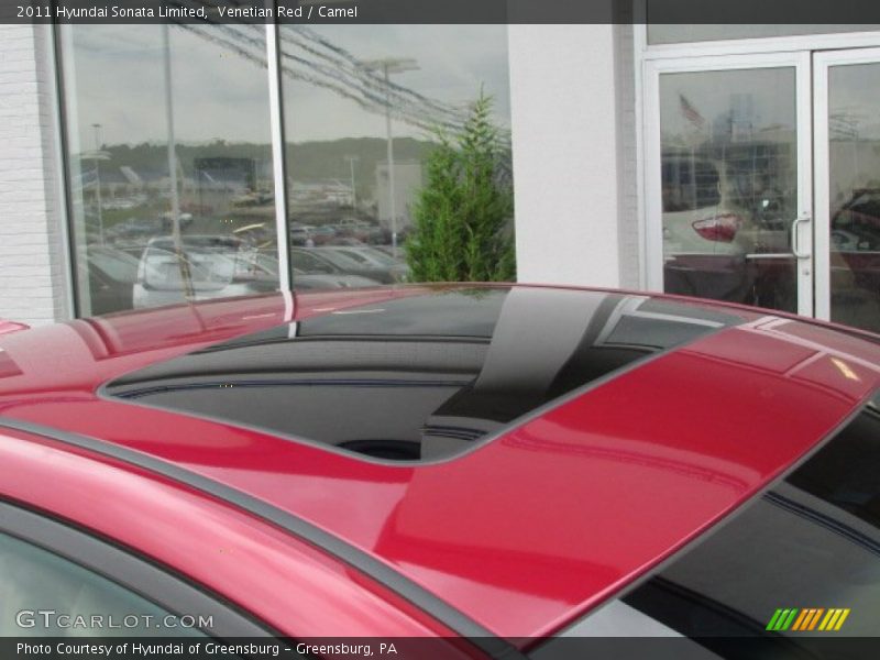 Venetian Red / Camel 2011 Hyundai Sonata Limited