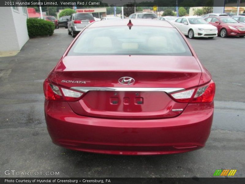 Venetian Red / Camel 2011 Hyundai Sonata Limited