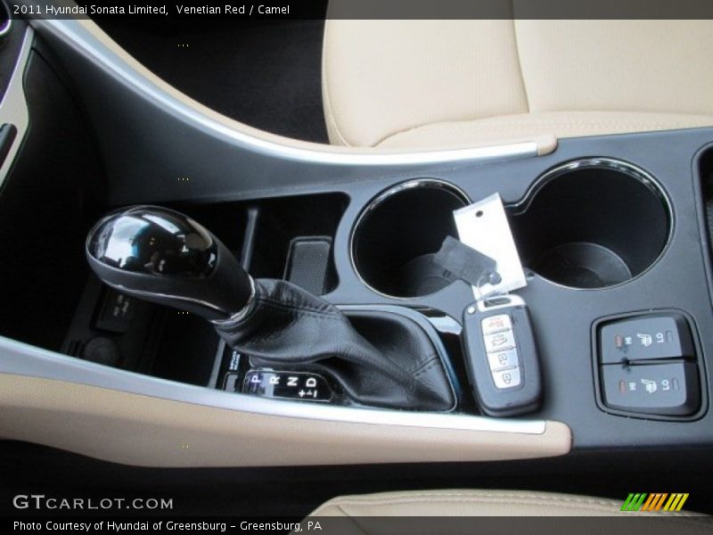Venetian Red / Camel 2011 Hyundai Sonata Limited