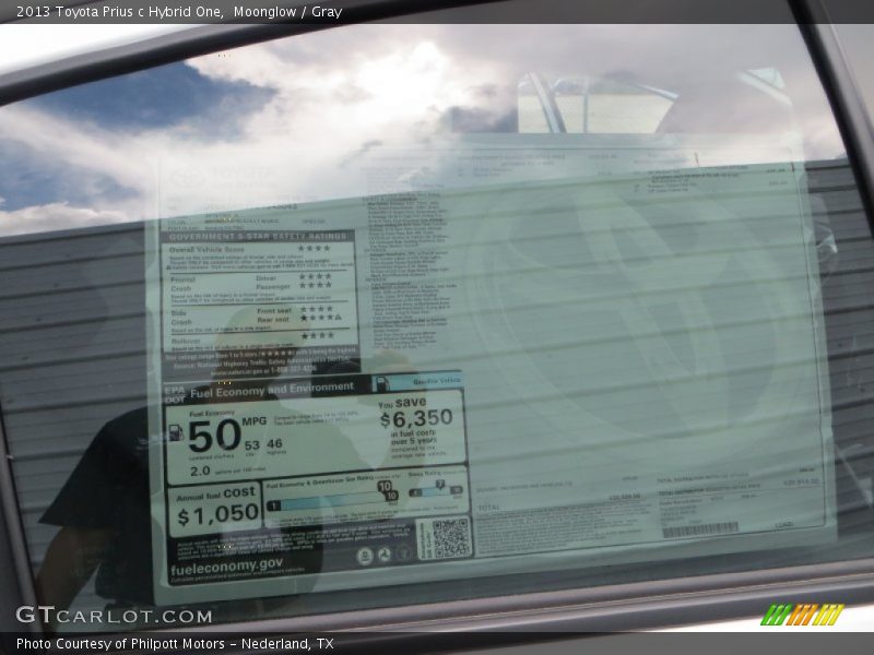 Moonglow / Gray 2013 Toyota Prius c Hybrid One