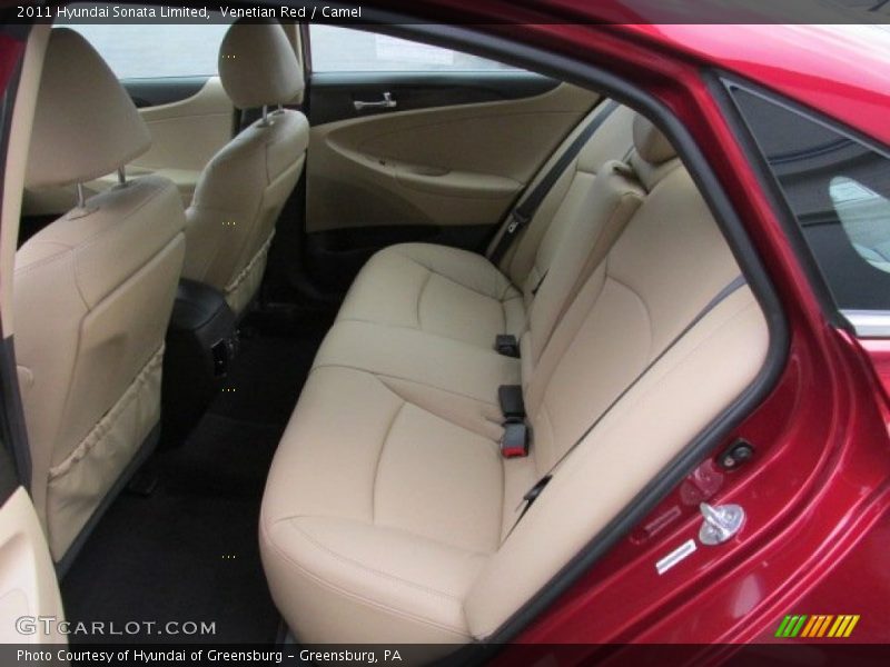 Venetian Red / Camel 2011 Hyundai Sonata Limited