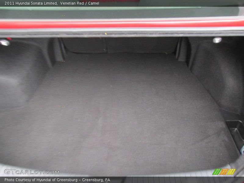 Venetian Red / Camel 2011 Hyundai Sonata Limited
