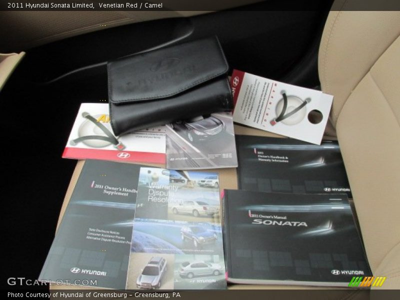 Venetian Red / Camel 2011 Hyundai Sonata Limited