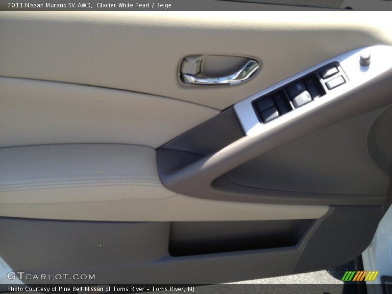 Glacier White Pearl / Beige 2011 Nissan Murano SV AWD