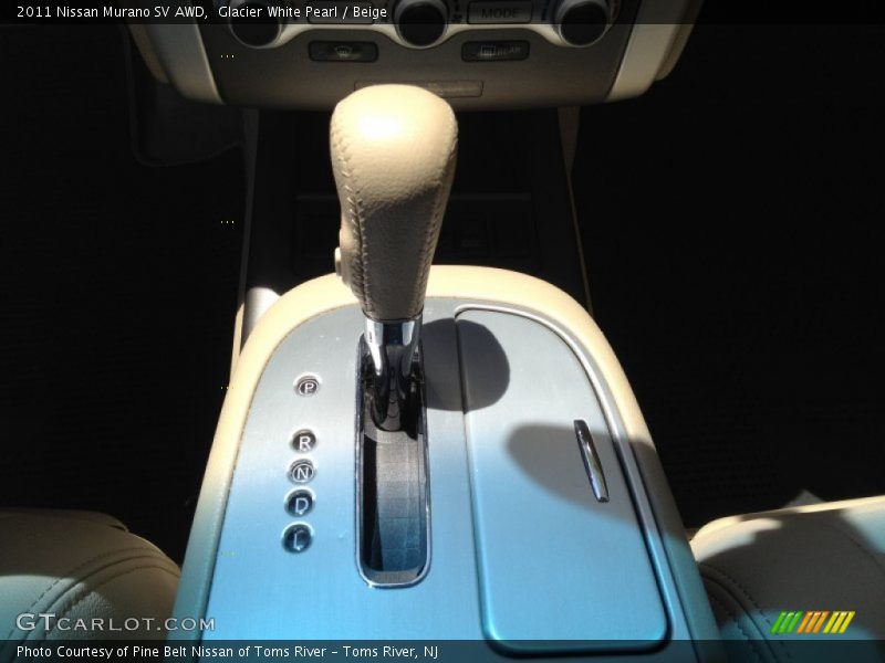 Glacier White Pearl / Beige 2011 Nissan Murano SV AWD