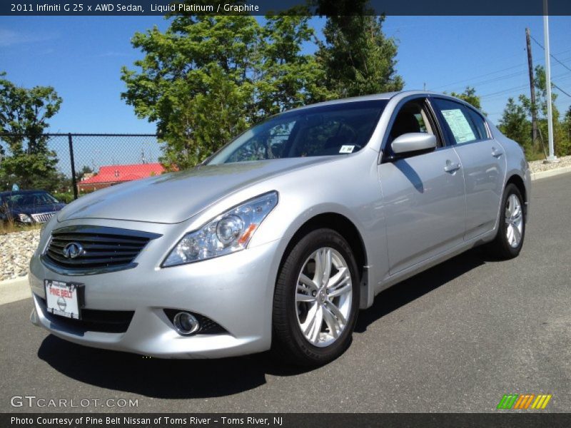 Liquid Platinum / Graphite 2011 Infiniti G 25 x AWD Sedan