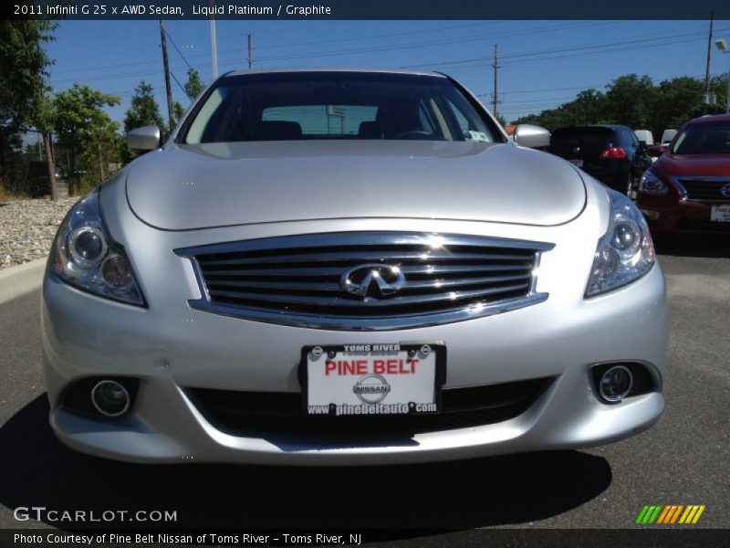Liquid Platinum / Graphite 2011 Infiniti G 25 x AWD Sedan