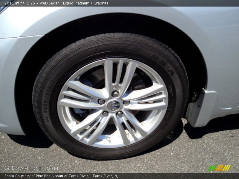 Liquid Platinum / Graphite 2011 Infiniti G 25 x AWD Sedan