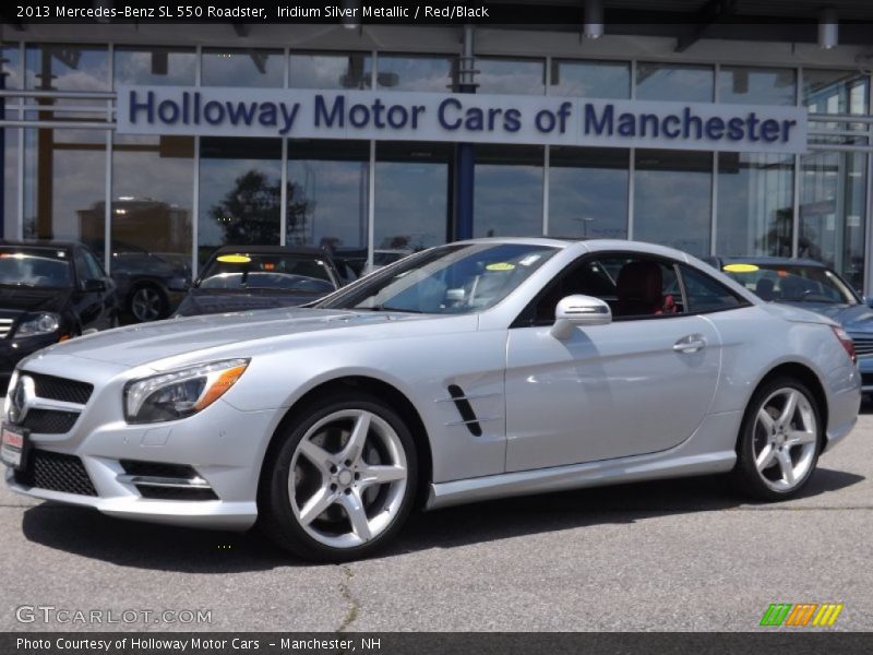 Iridium Silver Metallic / Red/Black 2013 Mercedes-Benz SL 550 Roadster