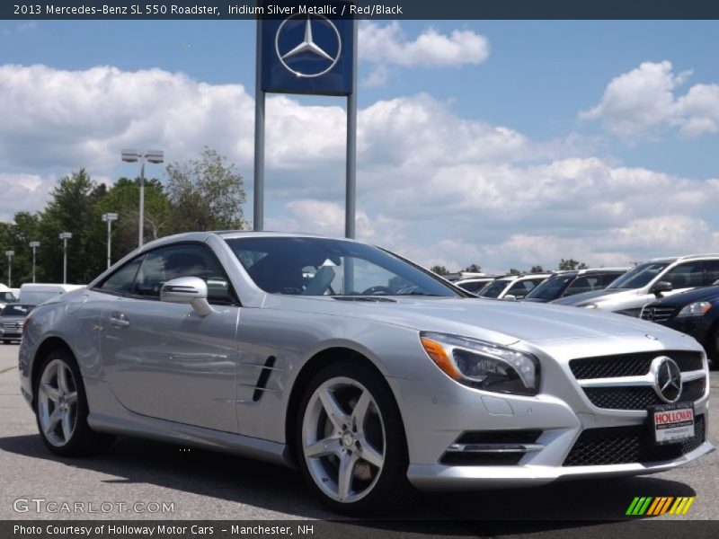 Iridium Silver Metallic / Red/Black 2013 Mercedes-Benz SL 550 Roadster