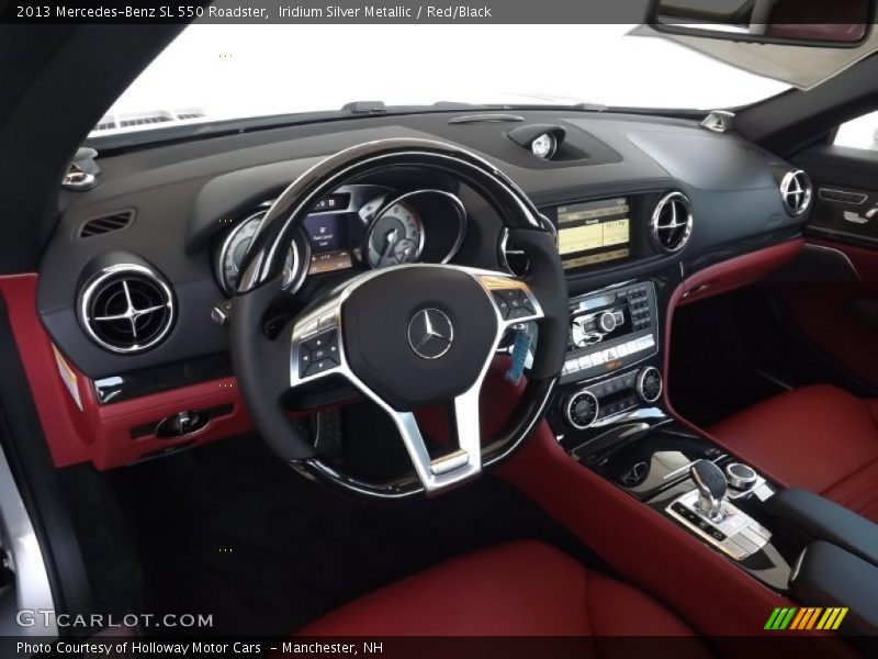 Iridium Silver Metallic / Red/Black 2013 Mercedes-Benz SL 550 Roadster