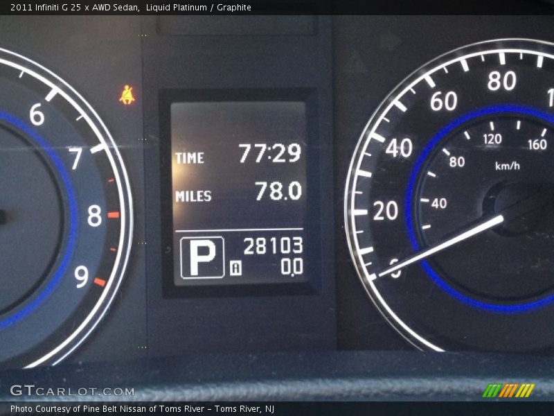 Liquid Platinum / Graphite 2011 Infiniti G 25 x AWD Sedan