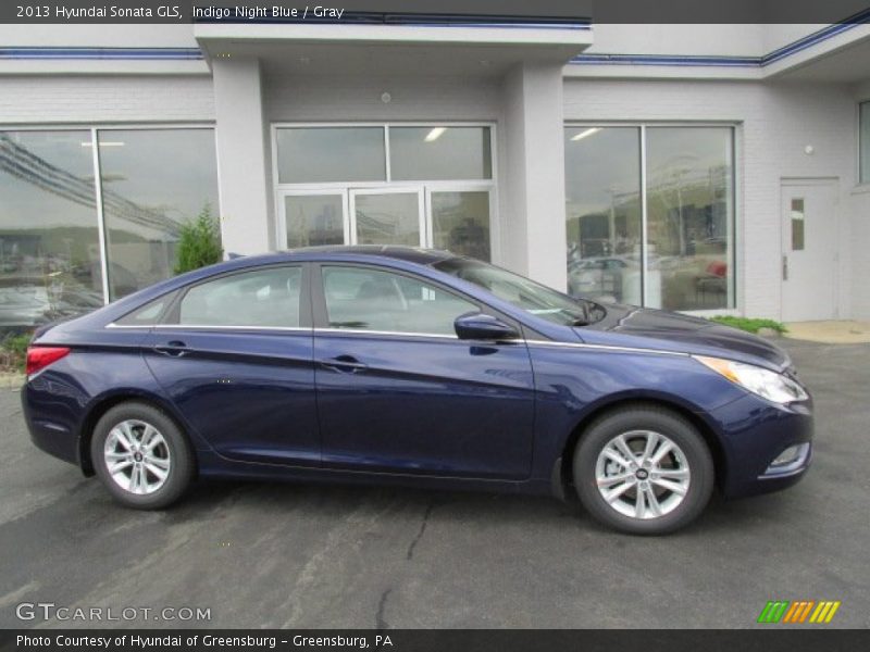 Indigo Night Blue / Gray 2013 Hyundai Sonata GLS