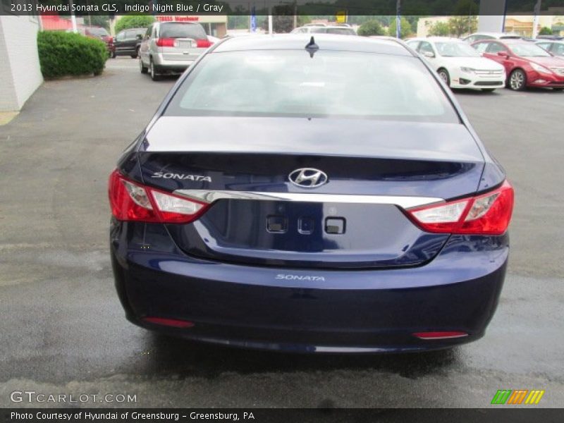 Indigo Night Blue / Gray 2013 Hyundai Sonata GLS