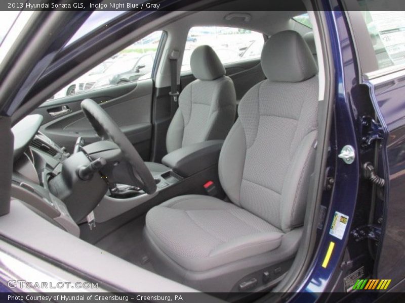 Indigo Night Blue / Gray 2013 Hyundai Sonata GLS