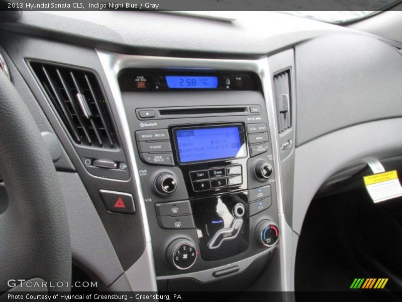 Indigo Night Blue / Gray 2013 Hyundai Sonata GLS