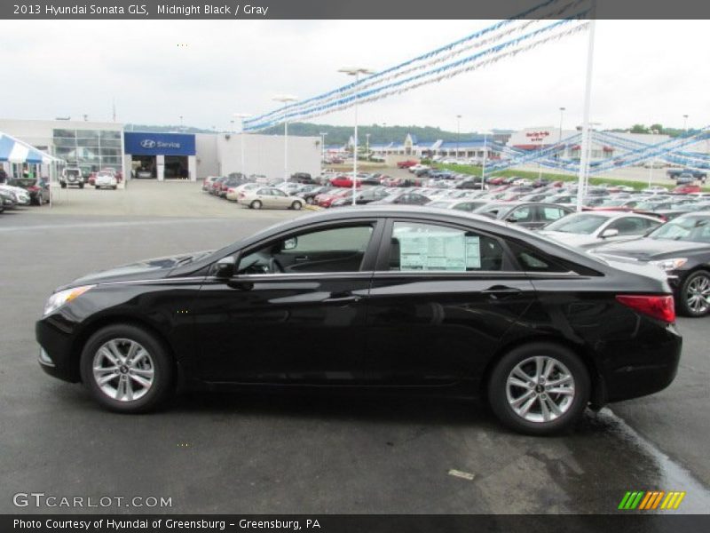 Midnight Black / Gray 2013 Hyundai Sonata GLS