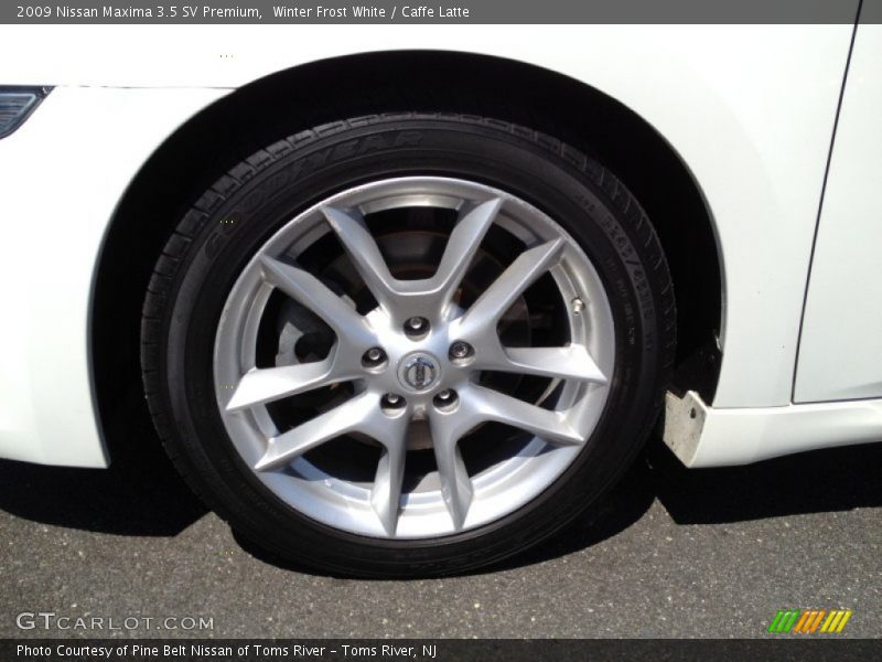 Winter Frost White / Caffe Latte 2009 Nissan Maxima 3.5 SV Premium